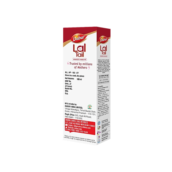 Dabur Ayurvedic Medicine Lal Tail, 100 ml - Image 2