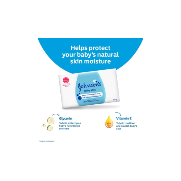 Johnsons Baby Soap 100 G - Image 2