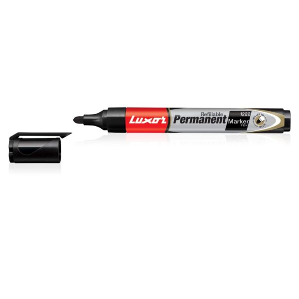 Luxor Permanent Marker Pen- Blue - Refillable - Image 3