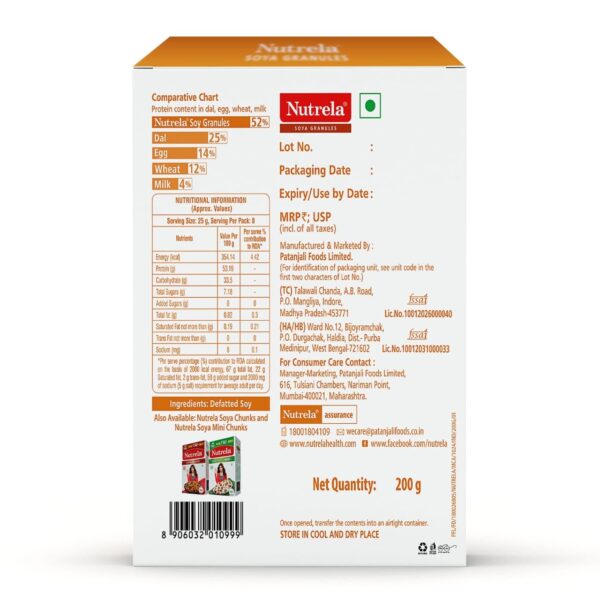 Nutrela Soya Granules 200g - Image 2