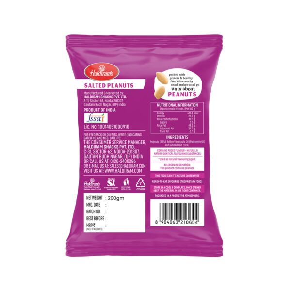 Haldiram's Salted Peanuts 200g - Image 2