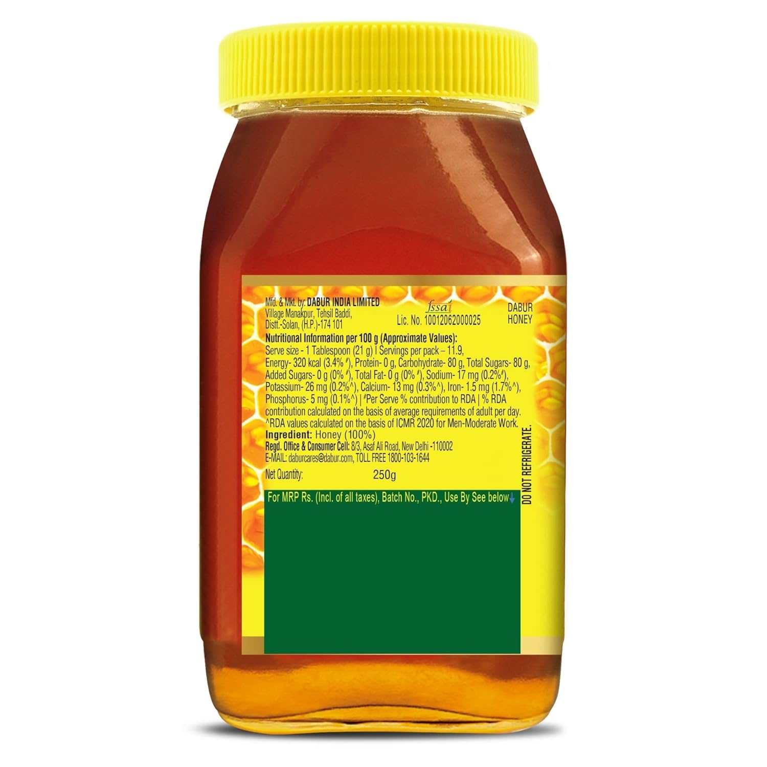 Dabur Honey- 250/300g No Sugar Adulteration - Image 2