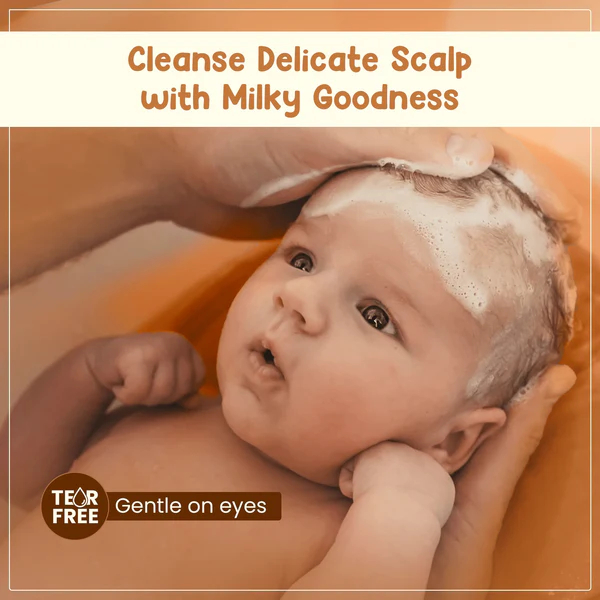 Mother Sparsh Milky Soft Baby Shampoo for Daily Moisturizing, with Milk Protein, Vitamin E and Coconut Oil 200 ml - Image 4